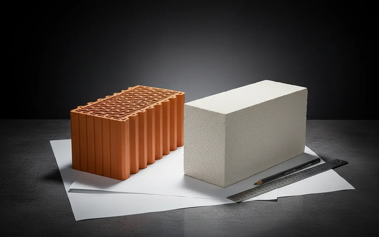 Газобетон vs керамика: сводная таблица характеристик