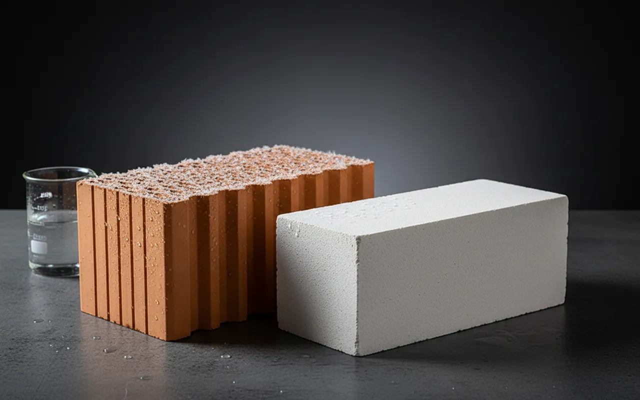 Газобетон vs керамика: вода, мороз и фасадная защита
